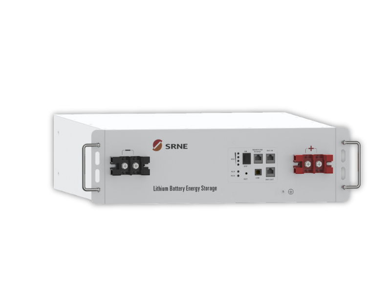 SRNE 5.12kWh 51.2V Rack Lithium Battery EOC05B-UL; LiFePOâ‚„, 100Ah, 80% DoD, 6000 Cycles, Built-in BMS, Parallel up to 16 Units - SRNE 5.12kWh 51.2V Rack Lithium Battery EOC05B-UL; LiFePOâ‚„, 100Ah, 80% DoD, 6000 Cycles, Built-in BMS, Parallel up to 16 Units